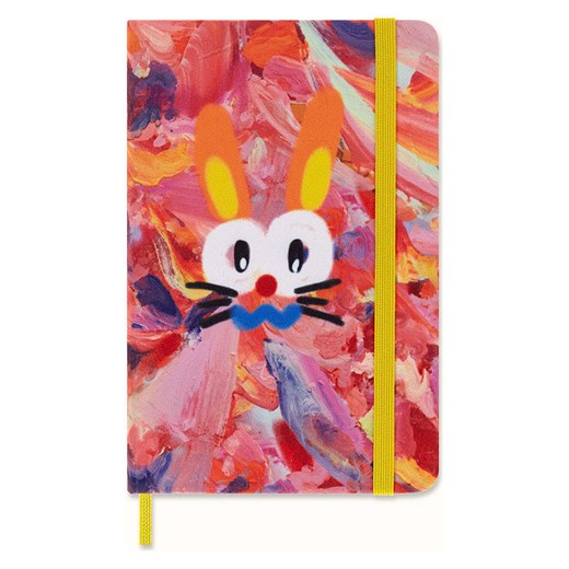 Moleskine Notatnik &quot;Rabbit&quot; w kolorze jasnoróżowym ze wzorem - 9 x 14 cm ze sklepu Limango Polska w kategorii Akcesoria biurowe - zdjęcie 184056574