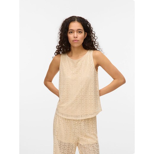 Vero Moda Top w kolorze beżowym ze sklepu Limango Polska w kategorii Bluzki damskie - zdjęcie 184056722