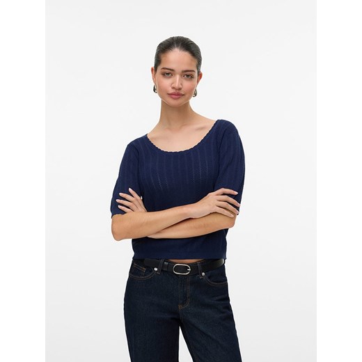 Bluzka damska Vero Moda z okrągłym dekoltem casualowa 