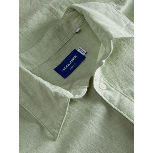 Koszula męska Jack & Jones z krótkim rękawem z bawełny z klasycznym kołnierzykiem 