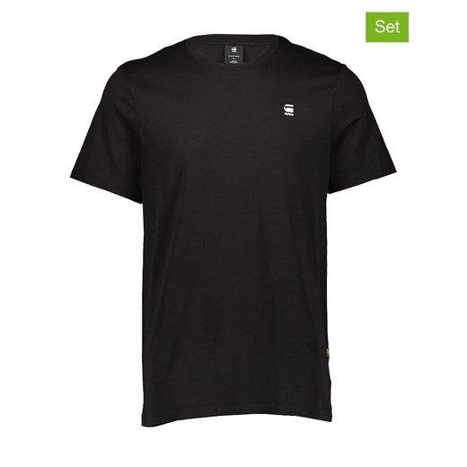 G-Star Koszulki (3 szt.) w kolorze khaki, szarym i czarnym ze sklepu Limango Polska w kategorii T-shirty męskie - zdjęcie 184057364