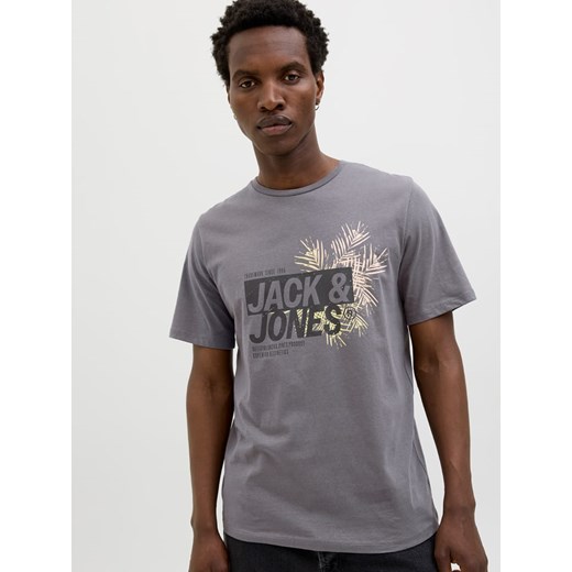 T-shirt męski Jack & Jones bawełniany z krótkim rękawem 