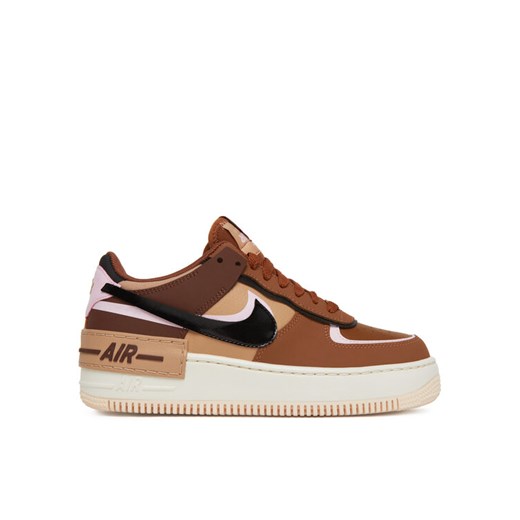 Sneakersy Nike Af1 Shadow DZ1847 200 Brązowy ze sklepu eobuwie.pl w kategorii Buty sportowe damskie - zdjęcie 184057640
