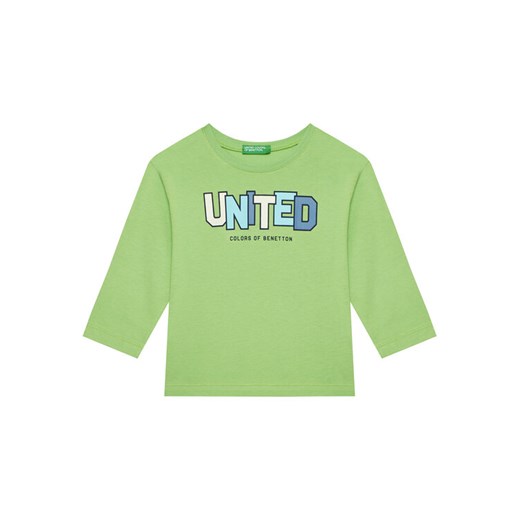 United Colors Of Benetton Bluzka 3I1XG10HS Zielony Regular Fit ze sklepu MODIVO w kategorii T-shirty chłopięce - zdjęcie 184058022
