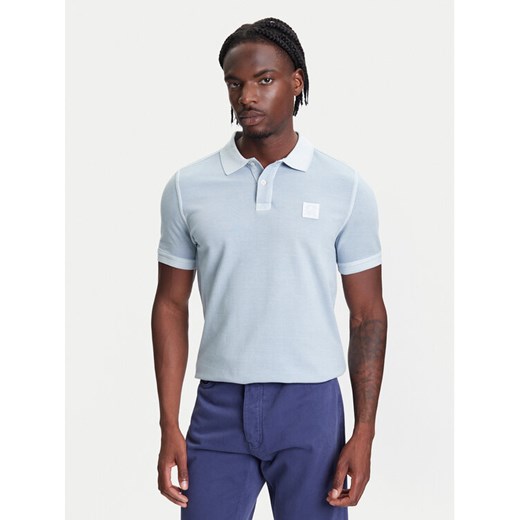 United Colors Of Benetton Polo 3089U302D Niebieski Regular Fit ze sklepu MODIVO w kategorii T-shirty męskie - zdjęcie 184058053
