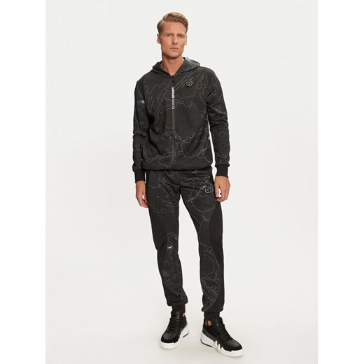 Plein Sport Dres Jogging Set: Top/Trousers Lunar FADC MJJ0763 STE003N Czarny Regular Fit ze sklepu MODIVO w kategorii Dresy męskie - zdjęcie 184058063
