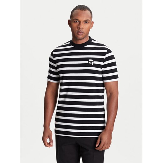 KARL LAGERFELD T-Shirt 755022 553231 Czarny Regular Fit ze sklepu MODIVO w kategorii T-shirty męskie - zdjęcie 184058091