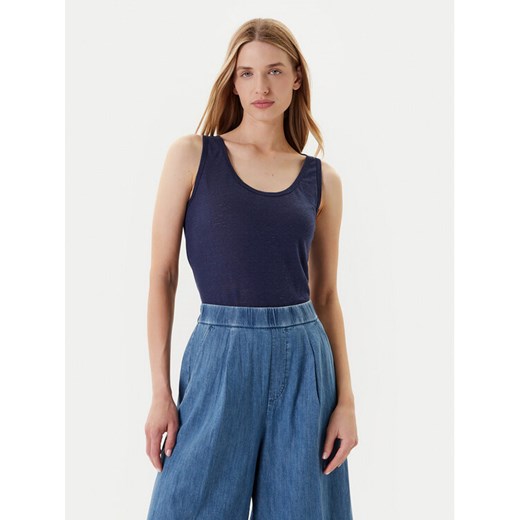 United Colors Of Benetton Top 37UJE8398 Granatowy Regular Fit ze sklepu MODIVO w kategorii Bluzki damskie - zdjęcie 184058102