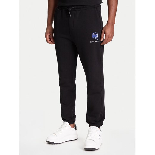KARL LAGERFELD Spodnie dresowe 705113 553904 Czarny Loose Fit ze sklepu MODIVO w kategorii Spodnie męskie - zdjęcie 184058103