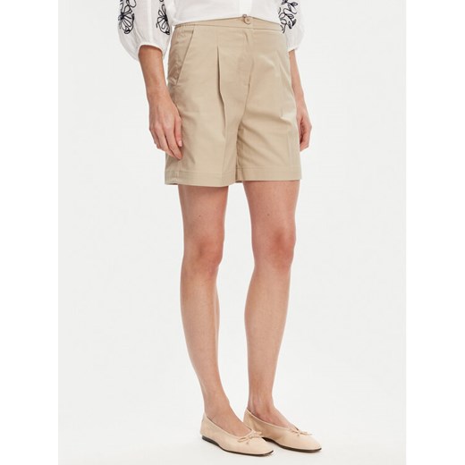 United Colors Of Benetton Bermudy 40FAD901U Beżowy Regular Fit ze sklepu MODIVO w kategorii Szorty - zdjęcie 184058110