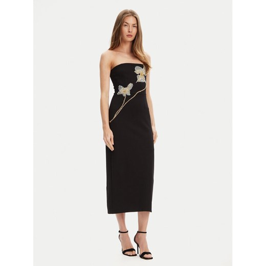 STAUD Sukienka koktajlowa Brooke R24F2171KP Czarny Slim Fit ze sklepu MODIVO w kategorii Sukienki - zdjęcie 184058112