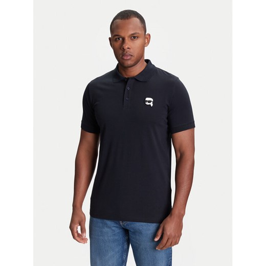 KARL LAGERFELD Polo 745710 553224 Granatowy Regular Fit ze sklepu MODIVO w kategorii T-shirty męskie - zdjęcie 184058113