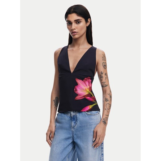 Desigual Bluzka 25SWBW09 Czarny Regular Fit ze sklepu MODIVO w kategorii Bluzki damskie - zdjęcie 184058123