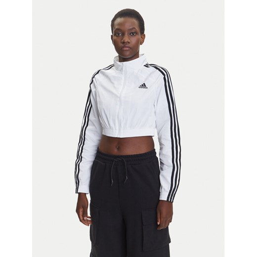 adidas Bluza Teamgeist adicolor JZ8275 Biały Slim Fit ze sklepu MODIVO w kategorii Bluzy damskie - zdjęcie 184058140