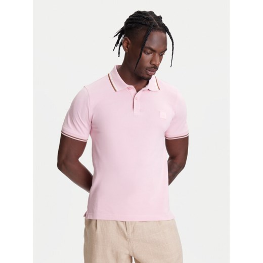 United Colors Of Benetton Polo 3F9HU302E Różowy Regular Fit ze sklepu MODIVO w kategorii T-shirty męskie - zdjęcie 184058184