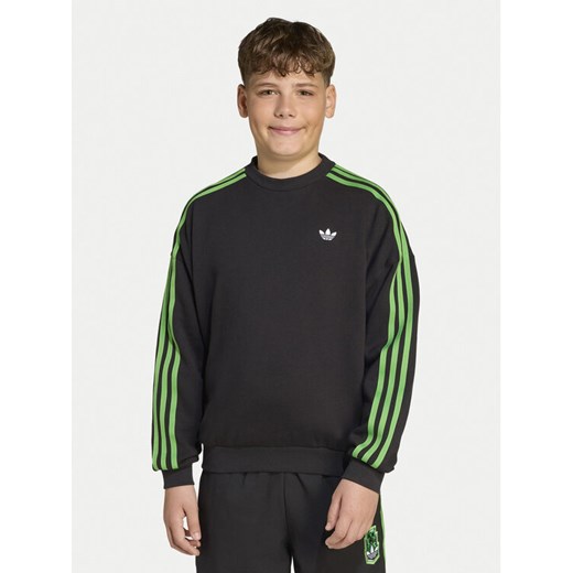 adidas Bluza Minecraft JW7723 Czarny Loose Fit ze sklepu MODIVO w kategorii Bluzy chłopięce - zdjęcie 184058190