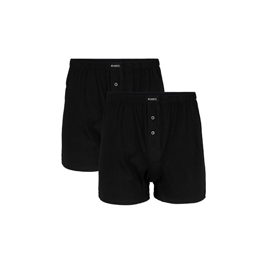 2-pack czarne luźne bokserki męskie 2BMB-003, Kolor czarny, Rozmiar XL, ATLANTIC ze sklepu Primodo w kategorii Majtki męskie - zdjęcie 184059641