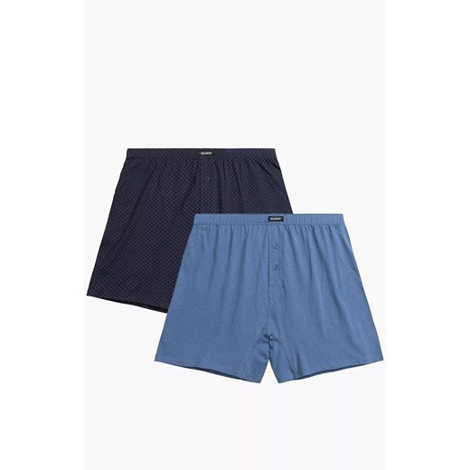 Atlantic 2-pack bokserki męskie luźne 2MBX-073-GRA/NIE, Kolor granatowo-niebieski, Rozmiar S, ATLANTIC ze sklepu Primodo w kategorii Majtki męskie - zdjęcie 184059694