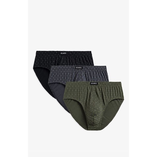 3-pack Slipy męskie classic 3MP-169, Kolor multicolour, Rozmiar M, ATLANTIC M Primodo