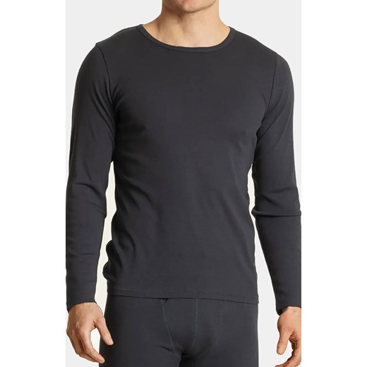 Koszulka męska z długim rękawem grafitowa BMV-049, Kolor grafitowy, Rozmiar 2XL, ATLANTIC ze sklepu Primodo w kategorii T-shirty męskie - zdjęcie 184060053