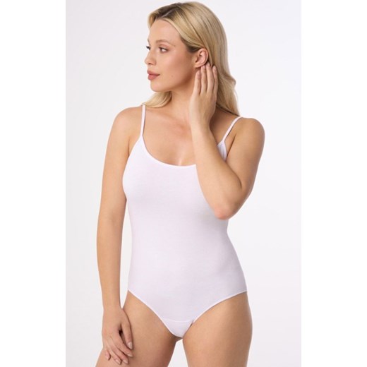 Białe body damskie Holly, Kolor biały, Rozmiar S, Babell ze sklepu Primodo w kategorii Body damskie - zdjęcie 184061080
