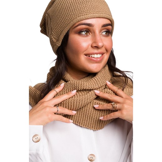 Komin BK042, Kolor karmelowy, Rozmiar one size, BE Knit ze sklepu Primodo w kategorii Szaliki i chusty damskie - zdjęcie 184061530