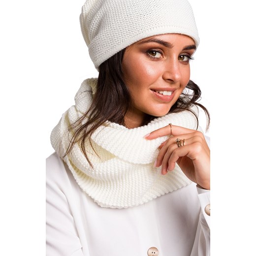Komin BK042, Kolor ecru, Rozmiar one size, BE Knit ze sklepu Primodo w kategorii Szaliki i chusty damskie - zdjęcie 184061531