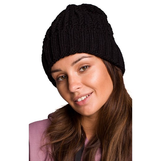 BK057 czapka klasyczna, Kolor czarny, Rozmiar uniwersalny, BE Knit ze sklepu Primodo w kategorii Czapki zimowe damskie - zdjęcie 184061540
