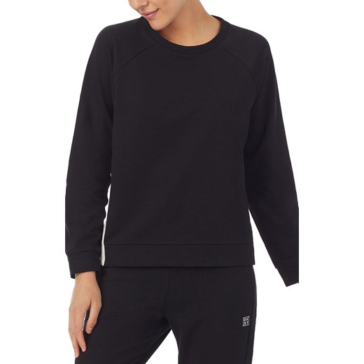 DKNY Bluza damska z długim rękawem czarna relaxed fit YI2422484, Kolor czarny, Rozmiar XS, DKNY ze sklepu Primodo w kategorii Bluzy damskie - zdjęcie 184064003