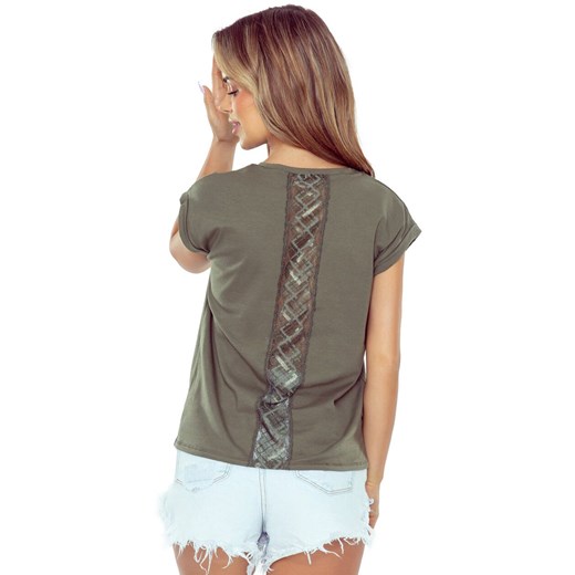 Eldar koszulka damska khaki Kordelia, Kolor khaki, Rozmiar 2XL, Eldar ze sklepu Primodo w kategorii Bluzki damskie - zdjęcie 184065682