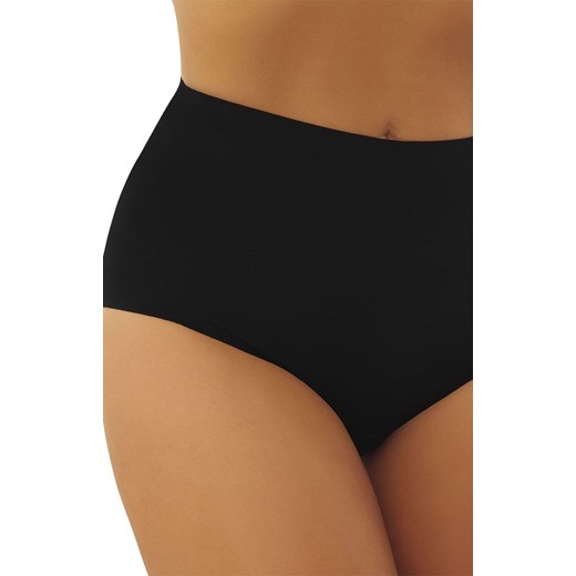 Figi damskie z wysokim stanem czarne Comfort, Kolor czarny, Rozmiar 2XL, EMILI ze sklepu Primodo w kategorii Majtki damskie - zdjęcie 184066240