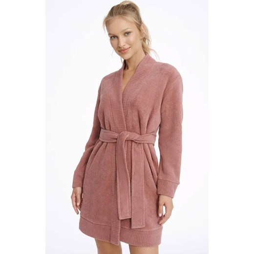 Ciepły szlafrok damski różowy Macchiato 41172-39X, Kolor różowy, Rozmiar L/XL, Esotiq ze sklepu Primodo w kategorii Szlafroki damskie - zdjęcie 184066504