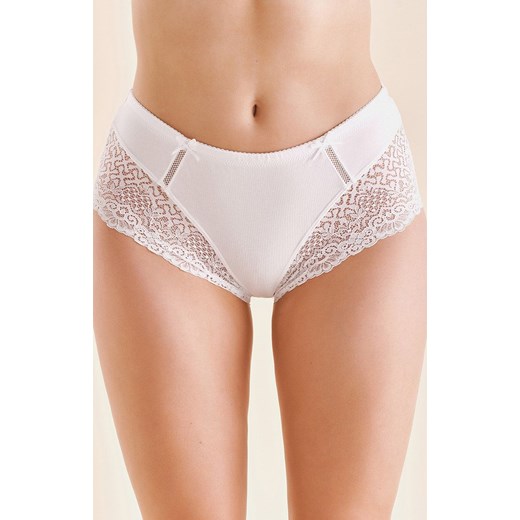 Eleganckie majtki damskie bawełniane białe BM023, Kolor biały, Rozmiar XL/2XL, Gabriella XL/2XL okazyjna cena Primodo
