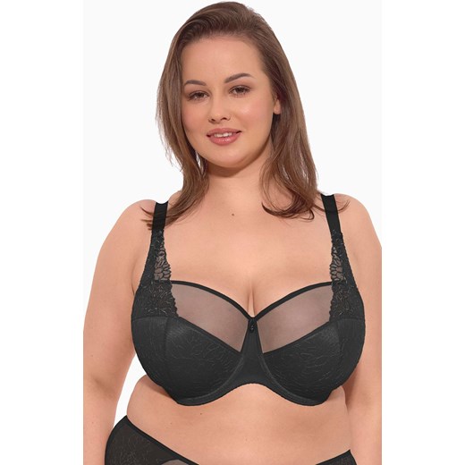 Gaia czarny biustonosz półusztywniany semi-soft Maja Maxi 1300, Kolor czarny, Rozmiar 105D, Gaia ze sklepu Primodo w kategorii Biustonosze - zdjęcie 184070542