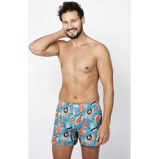 Bokserki męskie Ocean, Kolor niebieski-wzór, Rozmiar M, Italian Fashion ze sklepu Primodo w kategorii Majtki męskie - zdjęcie 184073284