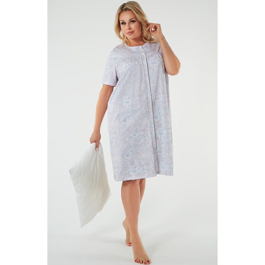 Koszula damska na krótki rękaw Candela, Kolor różowo-biały, Rozmiar M, Italian Fashion ze sklepu Primodo w kategorii Koszule nocne - zdjęcie 184073364