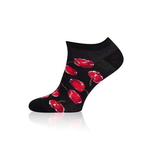 Skarpetki stopki damskie Cherry S178S, Kolor czarno-czerwony, Rozmiar 35-38, Gee One ze sklepu Primodo w kategorii Skarpetki damskie - zdjęcie 184073433
