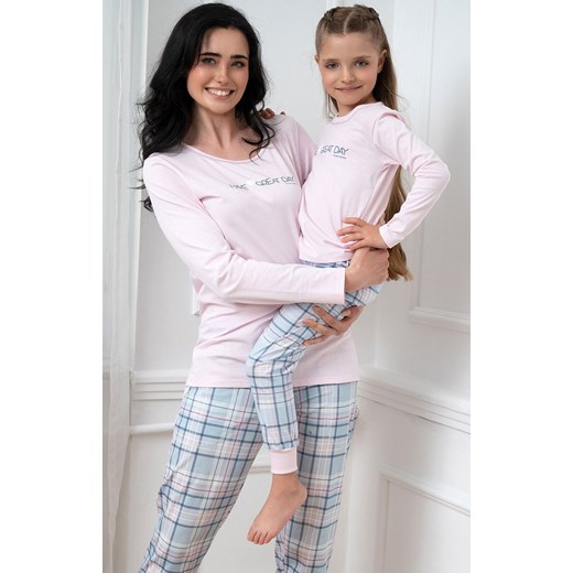 Damska piżama różowa z długim rękawem i długą nogawką Glamour, Kolor różowy, Rozmiar S, Italian Fashion ze sklepu Primodo w kategorii Piżamy damskie - zdjęcie 184073944