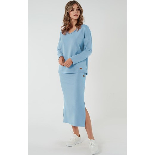 Spódnica damska maxi niebieska Stella, Kolor niebieski, Rozmiar S, Italian Fashion ze sklepu Primodo w kategorii Spódnice - zdjęcie 184075292