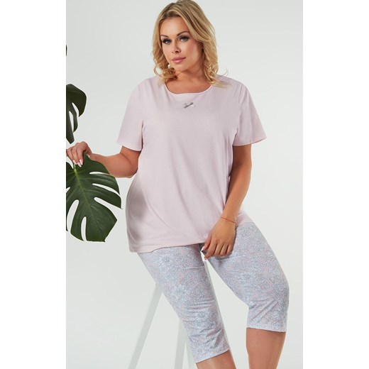 Dwuczęściowa piżama damska Tacoma, Kolor łososiowy-wzór, Rozmiar S, Italian Fashion ze sklepu Primodo w kategorii Piżamy damskie - zdjęcie 184075382