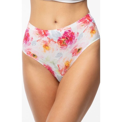 Julimex figi damskie brazyliany Peony Simple Brasil Maxi, Kolor biały-kwiaty, Rozmiar XXL, Julimex ze sklepu Primodo w kategorii Majtki damskie - zdjęcie 184076350