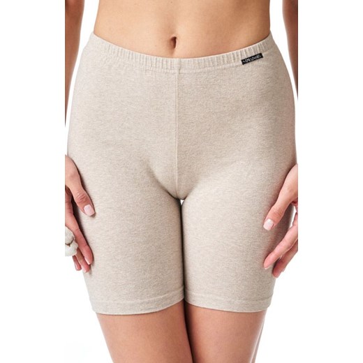 Wygodne długie szorty beżowe Hot Touch LXU 729 2, Kolor beżowy, Rozmiar S, Key ze sklepu Primodo w kategorii Bielizna wyszczuplająca - zdjęcie 184077143