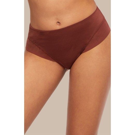 Figi z podwójnym tiulem brązowe Comfort P-861/2, Kolor brązowy, Rozmiar L, Kinga ze sklepu Primodo w kategorii Majtki damskie - zdjęcie 184077181