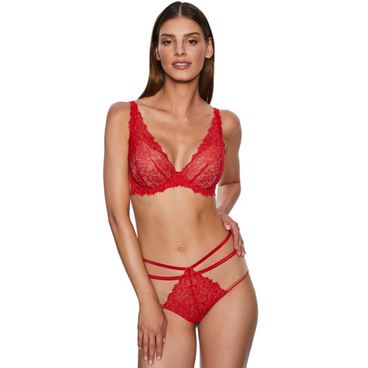 Mind love I PU-795 czerwony koronkowy biustonosz push-up bralette, Kolor czerwony, Rozmiar 70A, Kinga ze sklepu Primodo w kategorii Biustonosze - zdjęcie 184077243