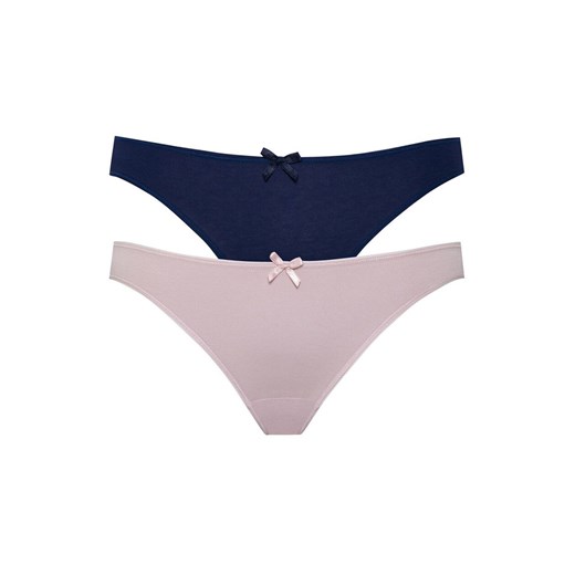 2-pack figi damskie F-MN-60/02, Kolor granatowo-różowy, Rozmiar L, leptir ze sklepu Primodo w kategorii Majtki damskie - zdjęcie 184077760