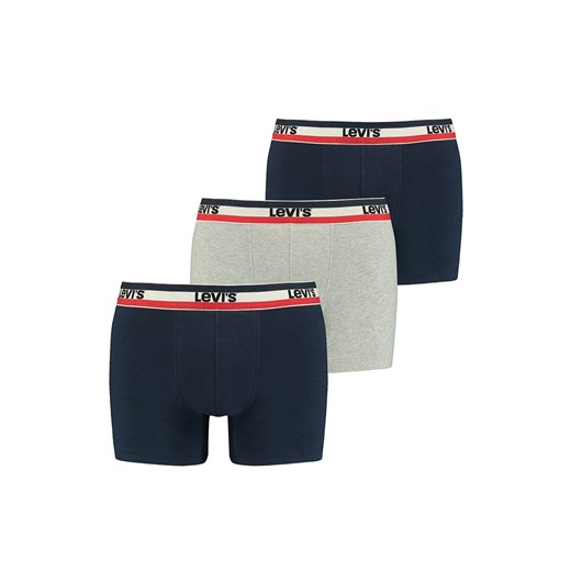 Levis 3-pack bawełnianych bokserek męskich 100002870, Kolor multicolour, Rozmiar S, Levis ze sklepu Primodo w kategorii Majtki męskie - zdjęcie 184077951