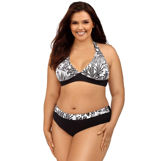 Dwuczęściowy strój kąpielowy Plus Size L1206/3, Kolor czarno-biały, Rozmiar 40, Lorin ze sklepu Primodo w kategorii Stroje kąpielowe - zdjęcie 184078461