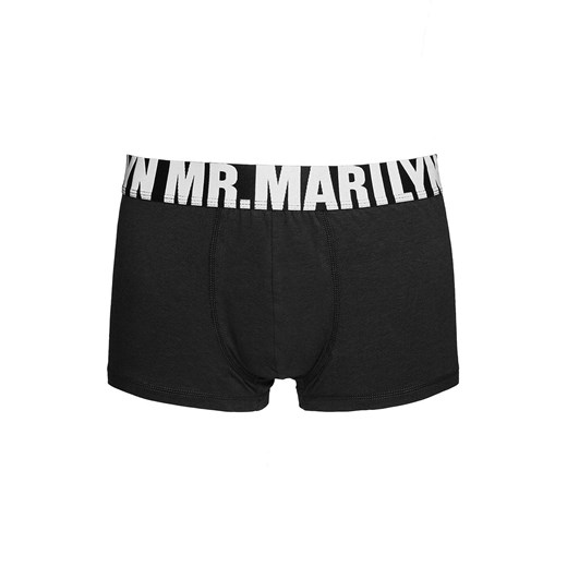Marilyn bokserki męskie czarne Letters Boxer, Kolor czarny, Rozmiar M, Marilyn ze sklepu Primodo w kategorii Majtki męskie - zdjęcie 184079541
