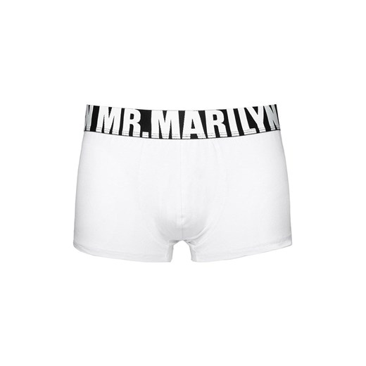 Marilyn bokserki męskie białe Letters Boxer, Kolor biały, Rozmiar M, Marilyn ze sklepu Primodo w kategorii Majtki męskie - zdjęcie 184079544