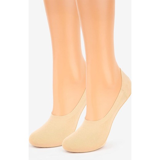 Marilyn 2-pack stopki damskie z silikonem beżowe Discreet, Kolor beżowy, Rozmiar 35-38, Marilyn ze sklepu Primodo w kategorii Skarpetki damskie - zdjęcie 184079823